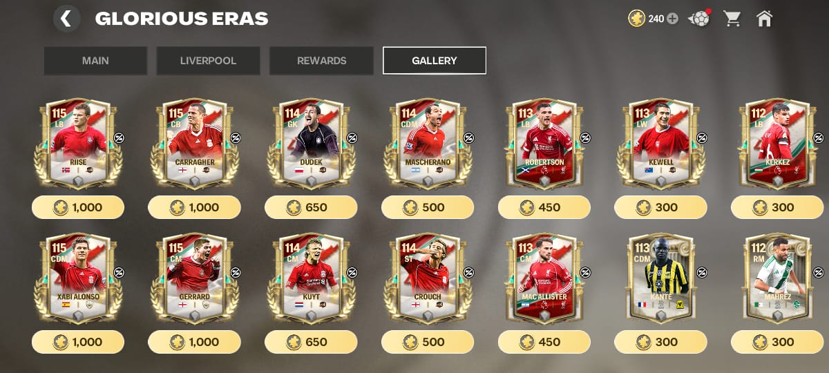 Panduan Event Glorious Eras FC Mobile 26