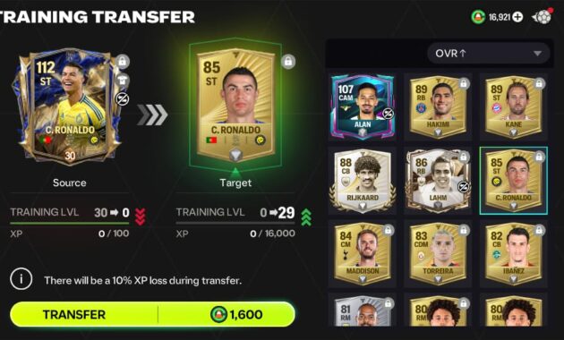 Panduan Transfer Latihan (Training Transfer) di EA Sports FC Mobile 26