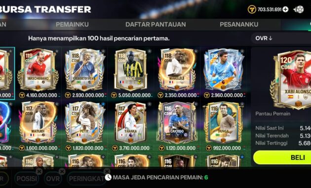 CDM Terbaik di FC Mobile 26