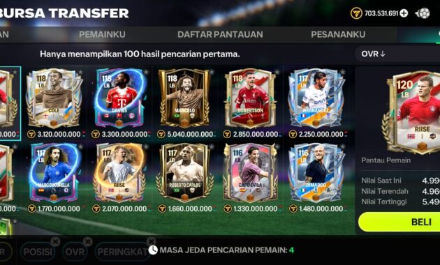 LB Terbaik di FC Mobile 26