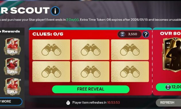 Cara Cerdas Mendapatkan Pemain OVR Tinggi Lewat Fitur Star Scout di FC Mobile 26