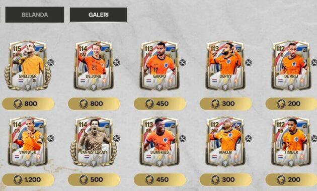 Panduan Event Momen Oranje A Nation’s Story: Netherlands FC Mobile