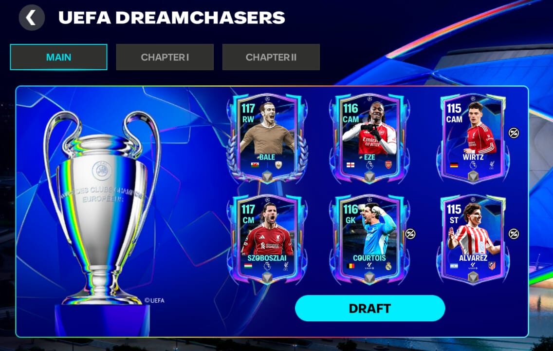 UEFA Dreamchasers FC Mobile 26: Event Seru yang Wajib Dimainkan Para Pemburu OVR Tinggi
