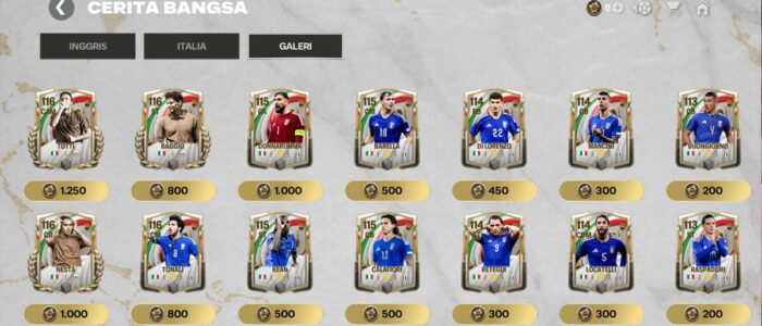 Panduan A Nation’s Story: Italy di FC Mobile
